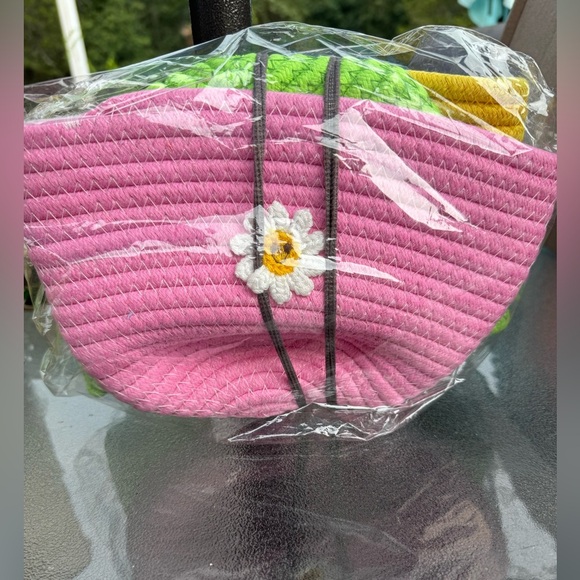 ☀️☀️Set of 5 Mini Cotton Rope Storage Baskets - Picture 1 of 8